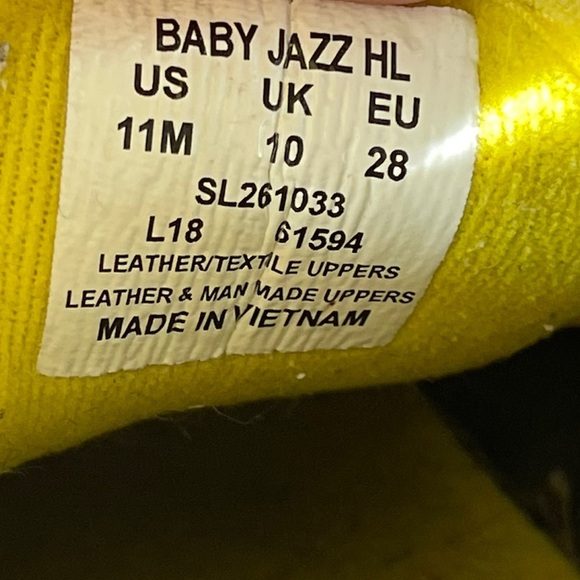 Saucony Kids leather Baby Jazz sneakers 11 Preowned toddlers - Picture 7 of 8